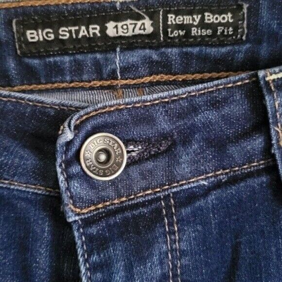 Big Star Remy Boot Low Rise Jeans Women's Size 28 - Picture 2 of 12